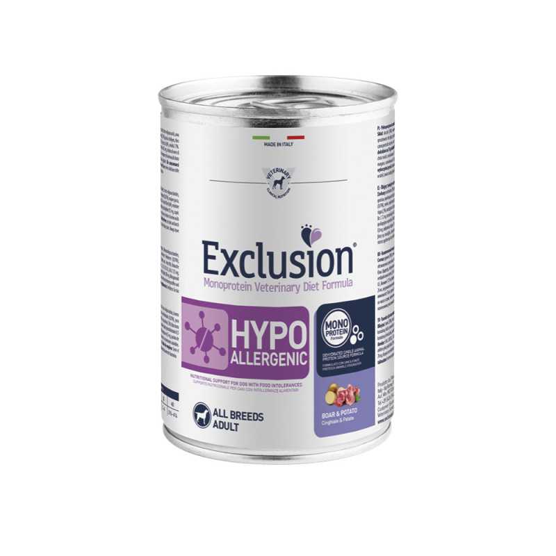 EXCLUSION Diet Hypoallergenic Sanglier et Pommes de terre 400 g. EXCLUSION Diet Hypoallergenic Sanglier et Pommes de terre 400 g.