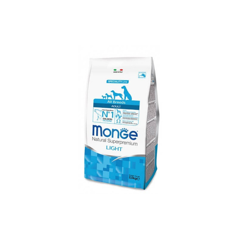 Monge Adult Light with Salmon and Rice 12 Kg All Breeds