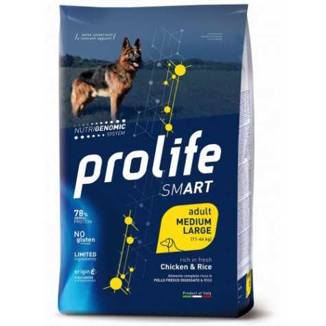 PROLIFE Smart Adult Poulet et Riz Medium/Large 12 kg.