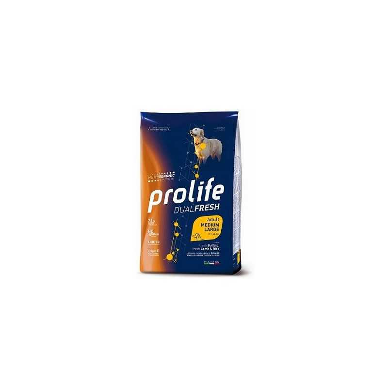 PROLIFE Dual Fresh Adult Bufalo, Agneau et Riz 12 kg.