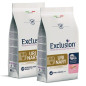 EXCLUSION Diet Urinary Adult Small Breed with Pork, Sorghum and Rice 2 kg.