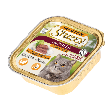 Mister Stuzzy Gatto Sterilized con Pollo 100 Gr. - 