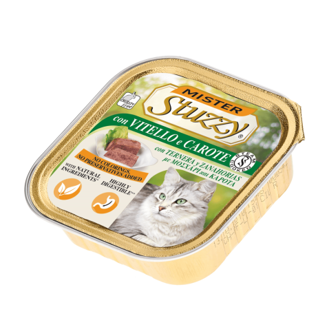 Mister Stuzzy Cat with Veal and Carrots 100 Gr.
