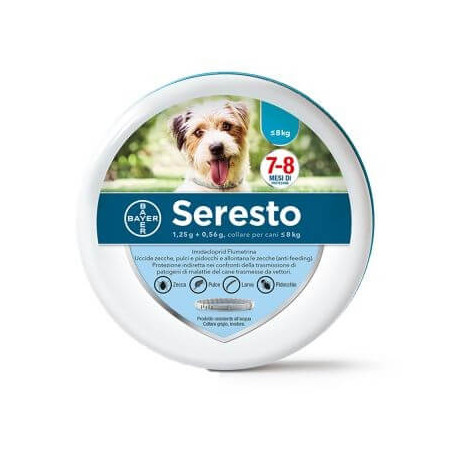 Seresto collare cani 38 cm fino a 8 kg - 