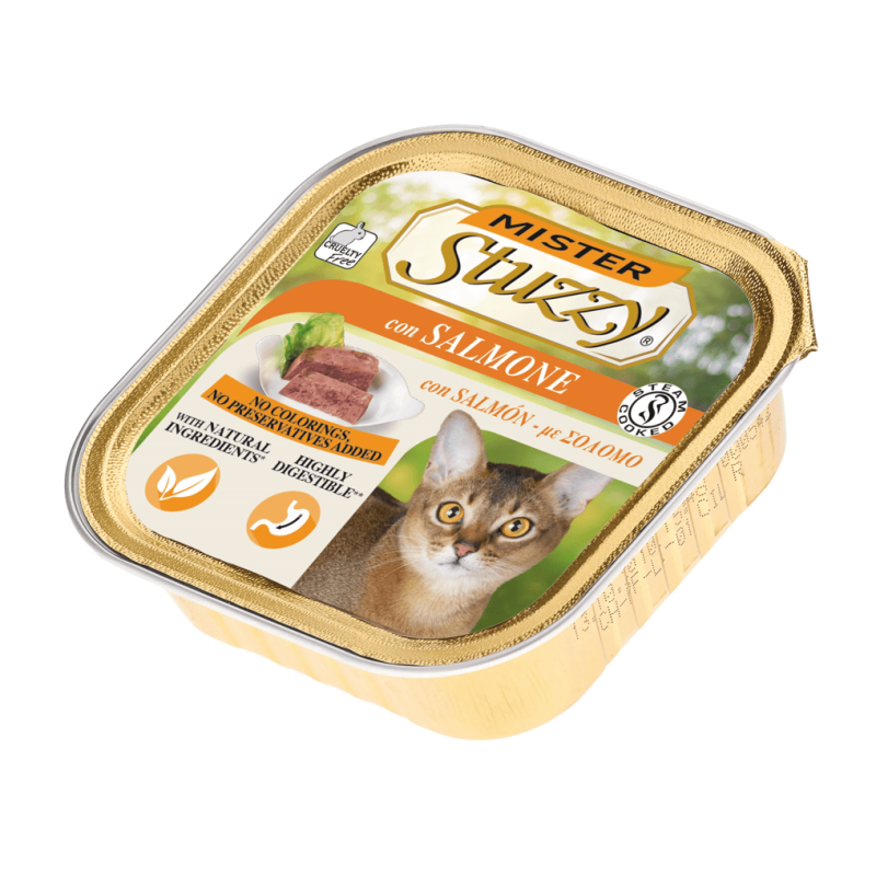 Mister Stuzzy Cat with Salmon 100 Gr.