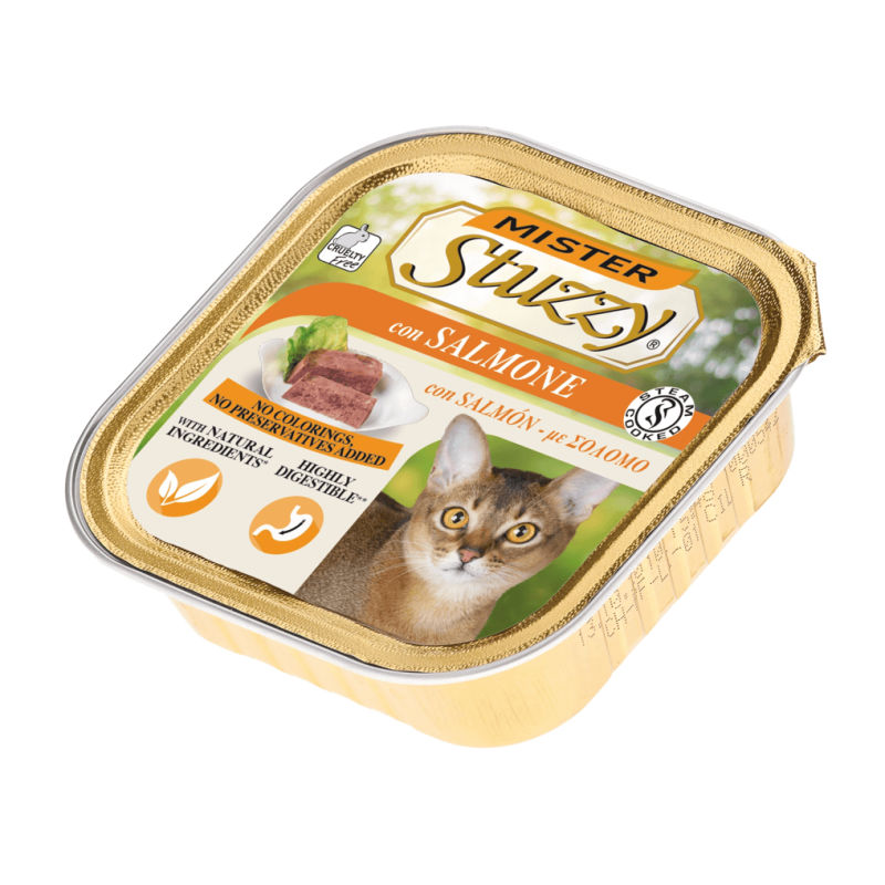 Mister Stuzzy Chat avec saumon 100 g Mister Stuzzy Chat avec saumon 100 g