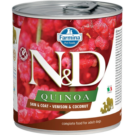 FARMINA Natural & Delicious Quinoa Skin & Coat Cervo e Cocco 285 gr. - 