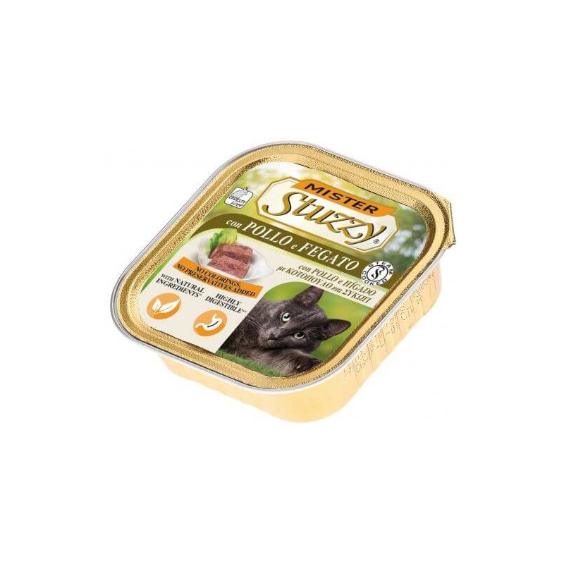Mister Stuzzy Cat with Chicken and Liver 100 Gr.
