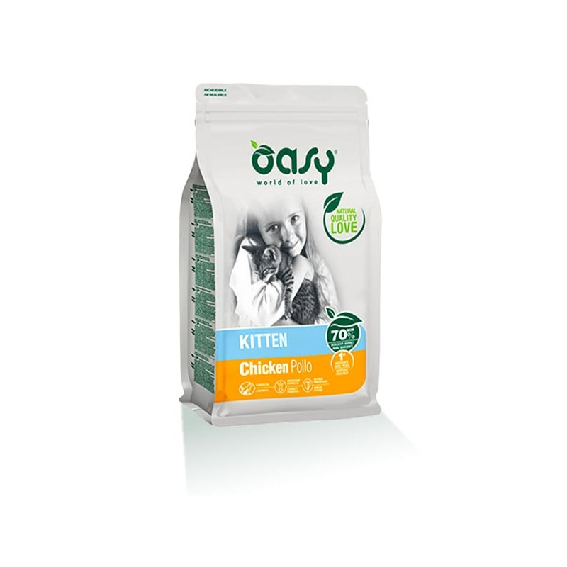 OASY Dry Kitten Poulet 1,50 g. OASY Dry Kitten Poulet 1,50 g.