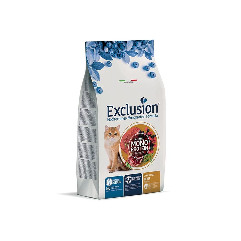 EXCLUSION Mediterraneo Monoprotein Sterilized Adult All Breeds Bœuf 300 g. EXCLUSION Mediterraneo Monoprotein Sterilized Adult All Breeds Bœuf 300 g.