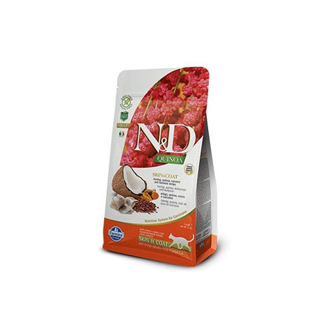 FARMINA Natural & Delicious Quinoa Skin & Coat Hering Grain Free 1,50 kg.