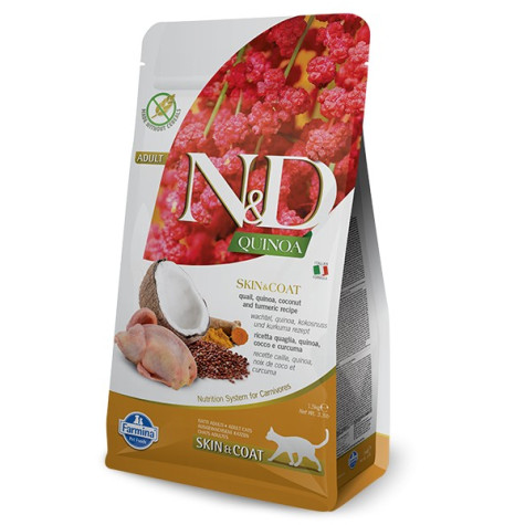 FARMINA n et d Quinoa Skin et Coat Caille 1,5 kg.