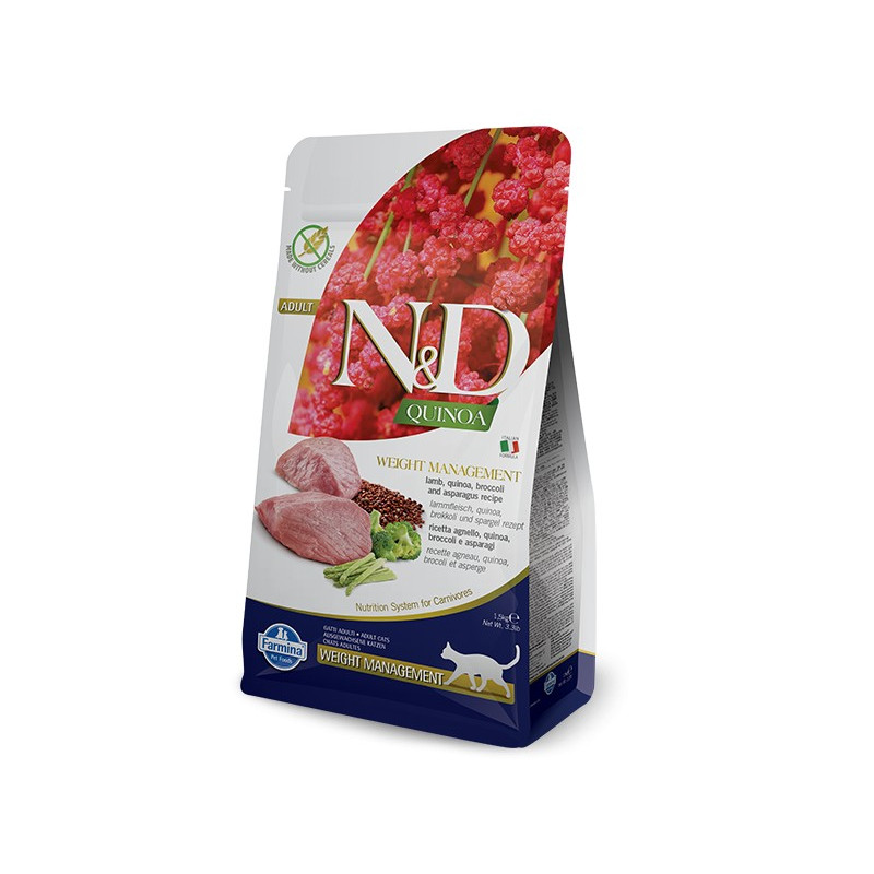 FARMINA n et d Quinoa Weight Management Agneau 300 g. FARMINA n et d Quinoa Weight Management Agneau 300 g.