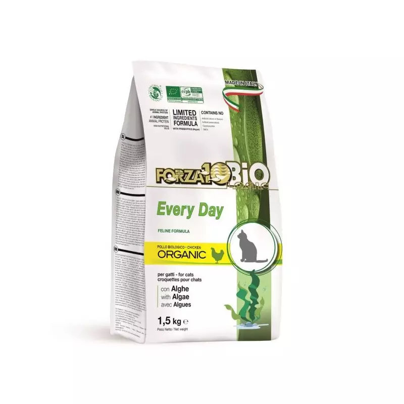 FORZA10 Every Day Bio al Pollo Bio con Alghe 1,50 kg. FORZA10 Every Day Bio al Pollo Bio con Alghe 1,50 kg.