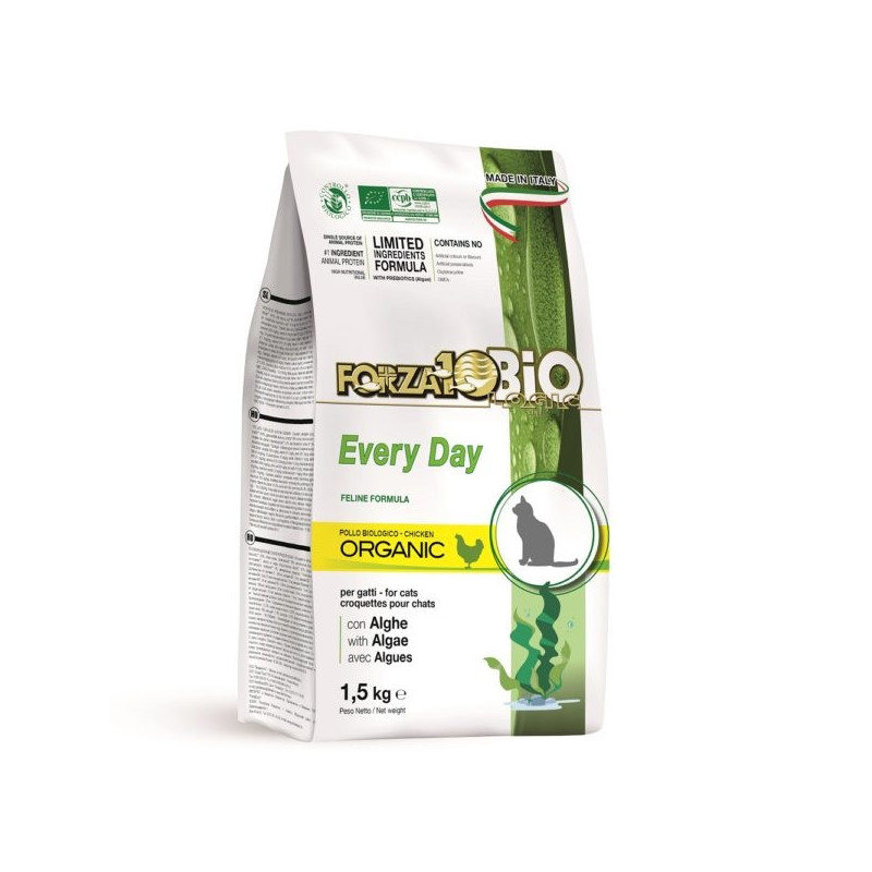 FORZA10 Every Day Bio al Poulet Bio avec Alghe 1,5 kg. FORZA10 Every Day Bio al Poulet Bio avec Alghe 1,5 kg.
