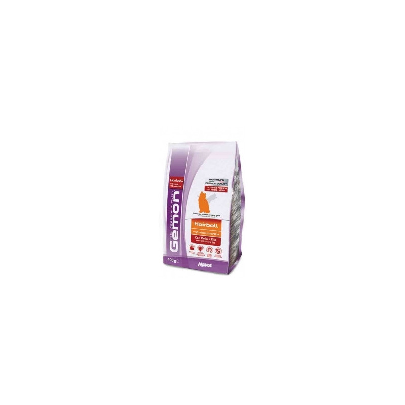 GEMON Gemon Cat Hairball avec Poulet et Riz 400 g. GEMON Gemon Cat Hairball avec Poulet et Riz 400 g.