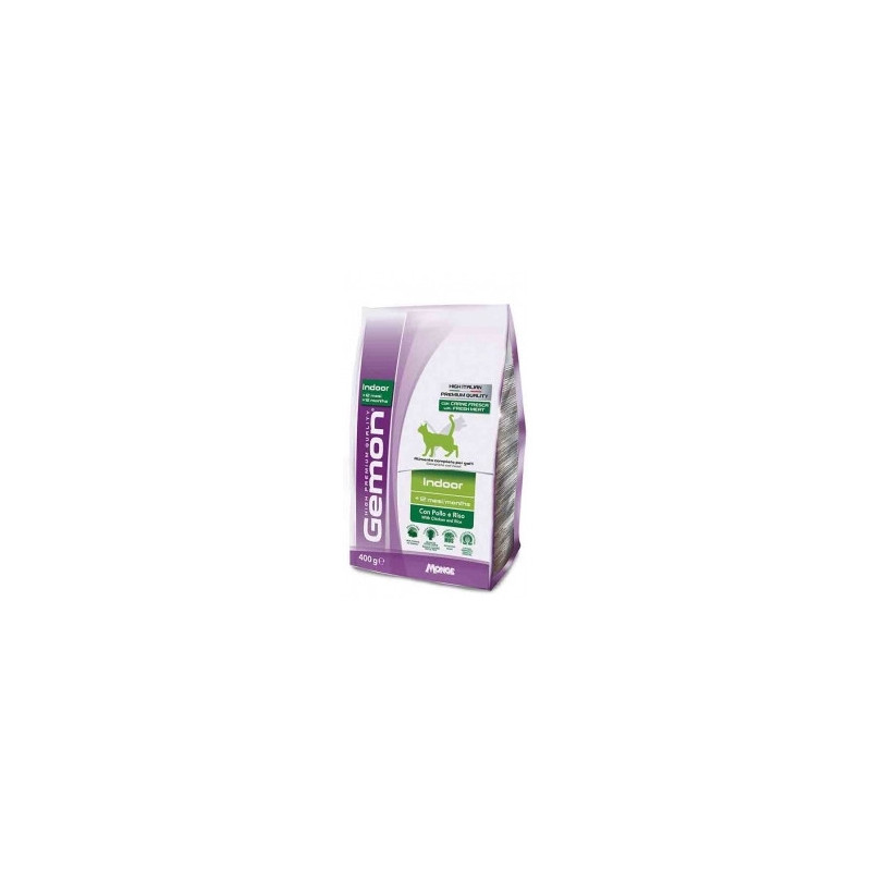 GEMON Gemon Cat Indoor avec Poulet et Riz 400 g. GEMON Gemon Cat Indoor avec Poulet et Riz 400 g.