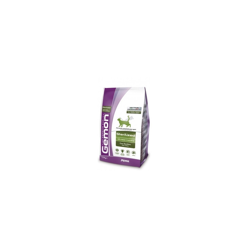 GEMON Gemon Cat Sterilized avec Dinde 1,5 kg. GEMON Gemon Cat Sterilized avec Dinde 1,5 kg.
