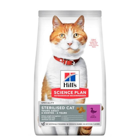 HILL'S Science Plan Adult Sterilised Cat con Anatra 7 kg. -