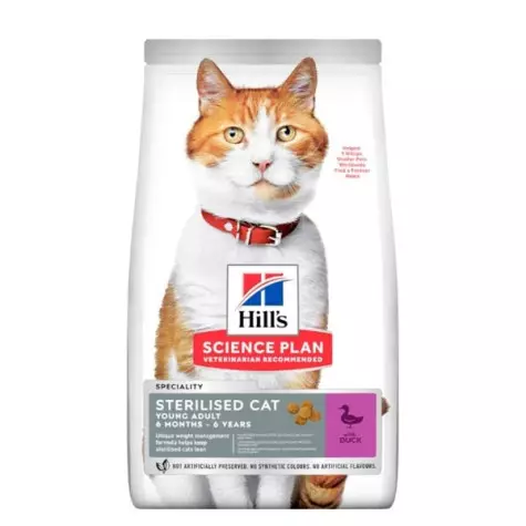 HILL'S Science Plan Adult Sterilised Cat con Anatra 7 kg. -