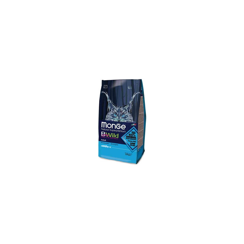 MONGE BWild Adult avec Anchois 1,5 kg.