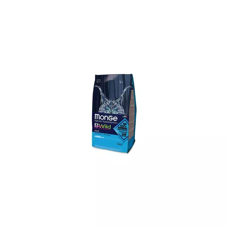 MONGE BWild Adult con Acciughe 1,50 kg. MONGE BWild Adult con Acciughe 1,50 kg.