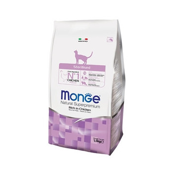 MONGE Natural Superpremium Sterilised Ricco di Pollo 1,50 kg. - 