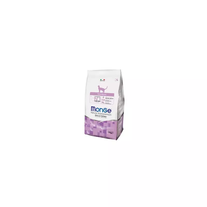 MONGE Natural Superpremium Sterilised Ricco di Pollo 10 kg. MONGE Natural Superpremium Sterilised Ricco di Pollo 10 kg.