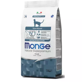 MONGE Natural Sterilized Monoprotein Trout 400 gr.