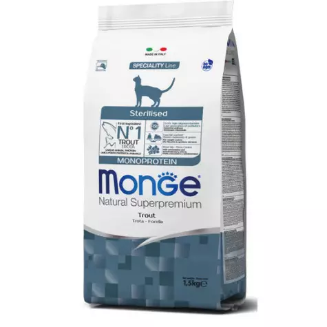 MONGE Natural Sterilized Monoprotein Trout 400 gr.