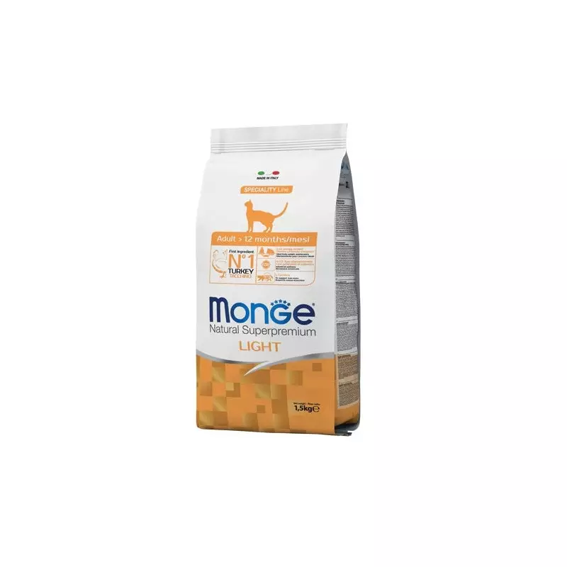 MONGE Natural Superpremium Adult Light Turkey 1.50 gr.