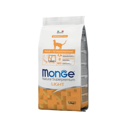 MONGE Natural Superpremium Adulto Light Tacchino 1,50 gr. - 