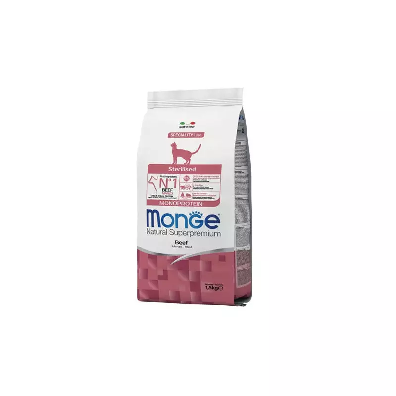 MONGE Natural Superpremium sterilisiertes Monoprotein mit Kabeljau 1,50 kg. MONGE Natural Superpremium sterilisiertes Monoprotein mit Kabeljau 1,50 kg.
