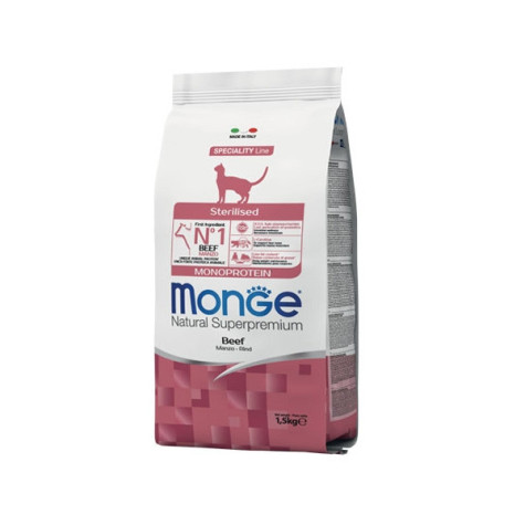 MONGE Natural Superpremium Sterilised Monoprotein avec Cabillaud 1,5 kg.