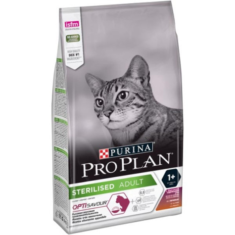 PURINA Pro Plan Sterilised Adult Optisavour avec Canard et Foie 10 kg.