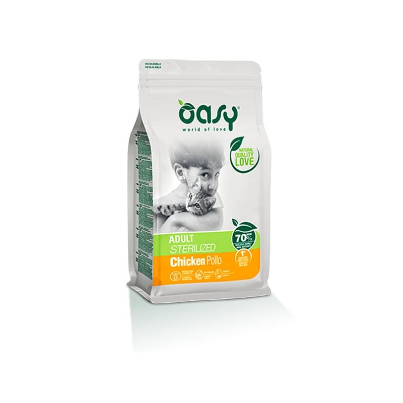 OASY Dry Adult Sterilised mit Huhn 7,50 kg.