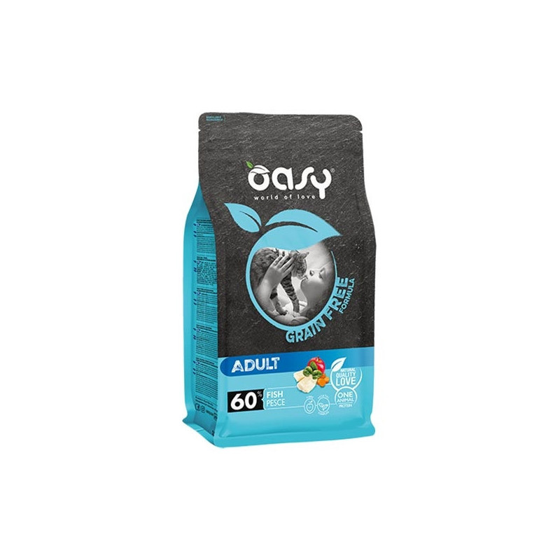 OASY Grain Free Adult avec Poisson 7,5 kg.