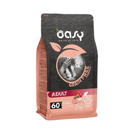 OASY Grain Free Adult con Tacchino 7,50 kg. - 