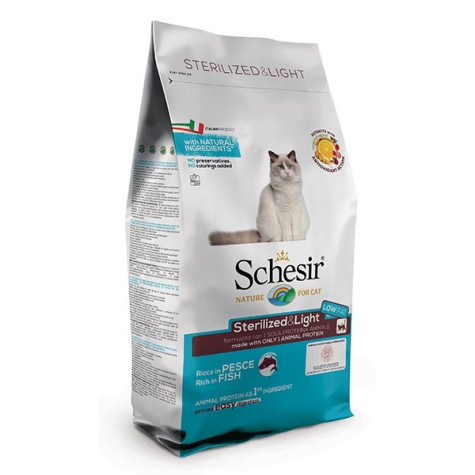 Schesir Sterilized et Light avec Poisson 400 g.