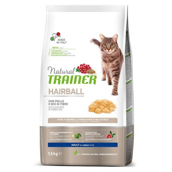 TRAINER Natural Cat Hairball Adult with Chicken 1,5 kg.