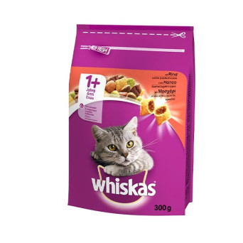 WHISKAS 1+ Croquettes with Beef 300 gr.