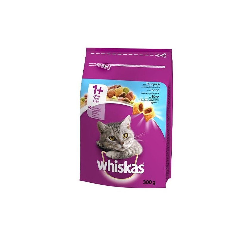 WHISKAS 1+ Croquettes with Tuna 300 gr.