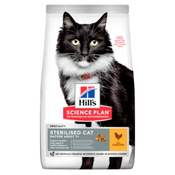 HILL'S Science Plan Mature Adult 7+ Sterilised Cat con Pollo 300 gr. - 
