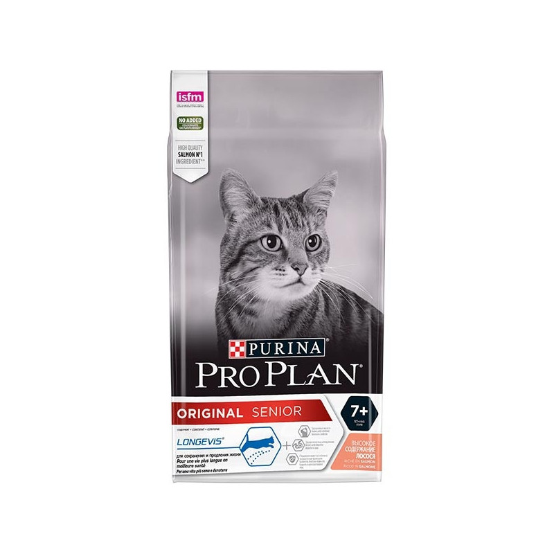 PURINA Pro Plan Adult 7+ Riche en Saumon 1,5 kg. PURINA Pro Plan Adult 7+ Riche en Saumon 1,5 kg.