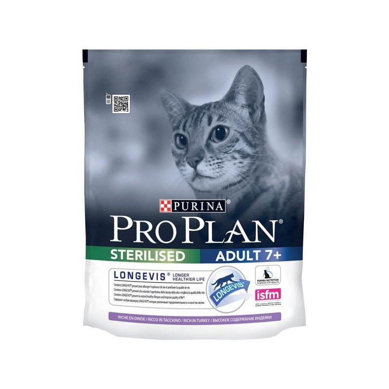 PURINA Pro Plan Sterilised 7+ avec Dinde 1,5 kg. PURINA Pro Plan Sterilised 7+ avec Dinde 1,5 kg.