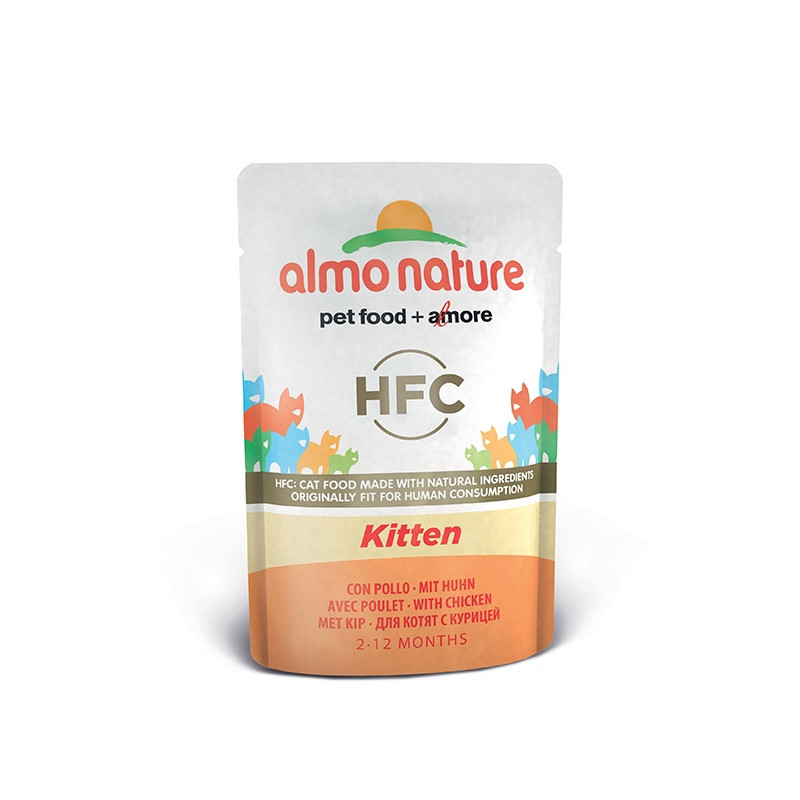 ALMO NATURE HFC Cuisine Kitten avec Poulet 55 g.
