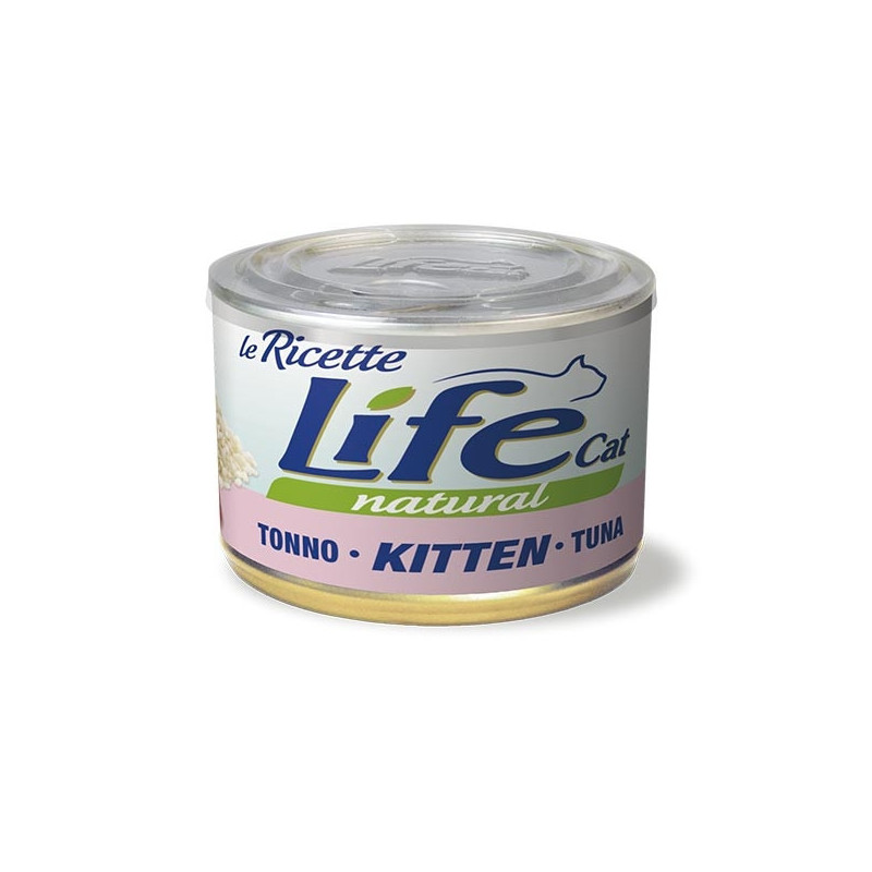 LIFE PET CARE Life Cat Le Ricette Kitten avec Thon 150 g. LIFE PET CARE Life Cat Le Ricette Kitten avec Thon 150 g.