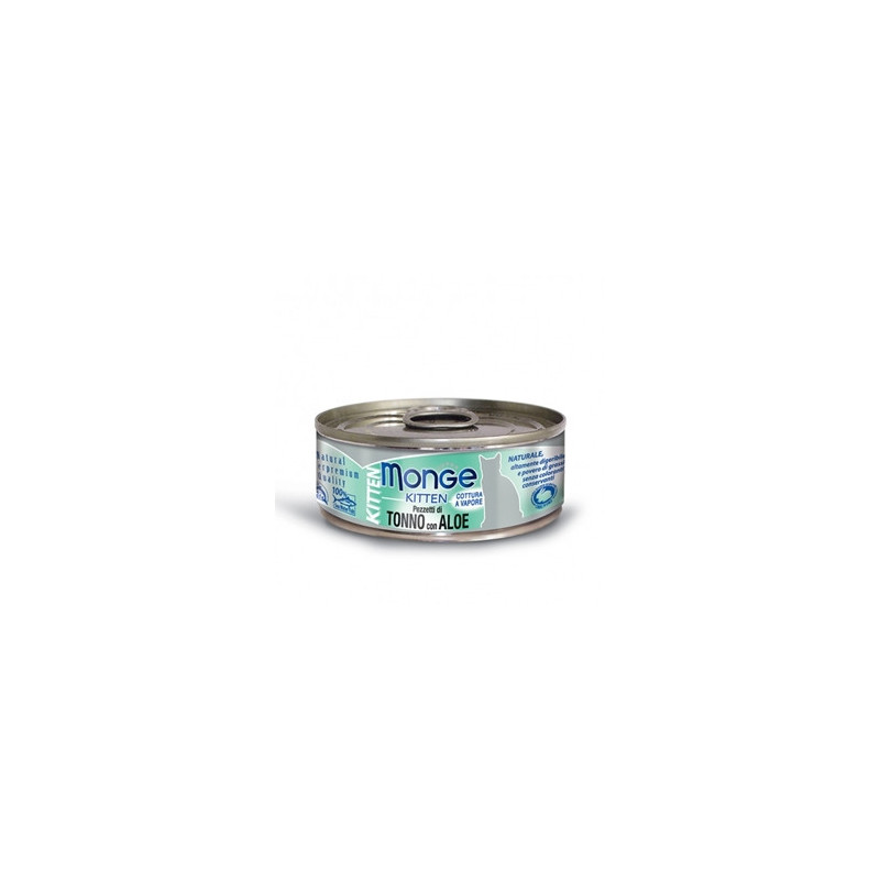 MONGE Natural Superpremium Jelly Kitten Bouchées di Thon Bonito et Aloe 80 g.