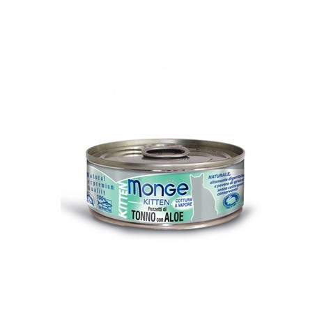 MONGE Natural Superpremium Jelly Kitten Bouchées di Thon Bonito et Aloe 80 g.