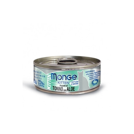 MONGE Natural Superpremium Jelly Kitten Pezzetti di Tonno Bonito e Aloe 80 gr. - 